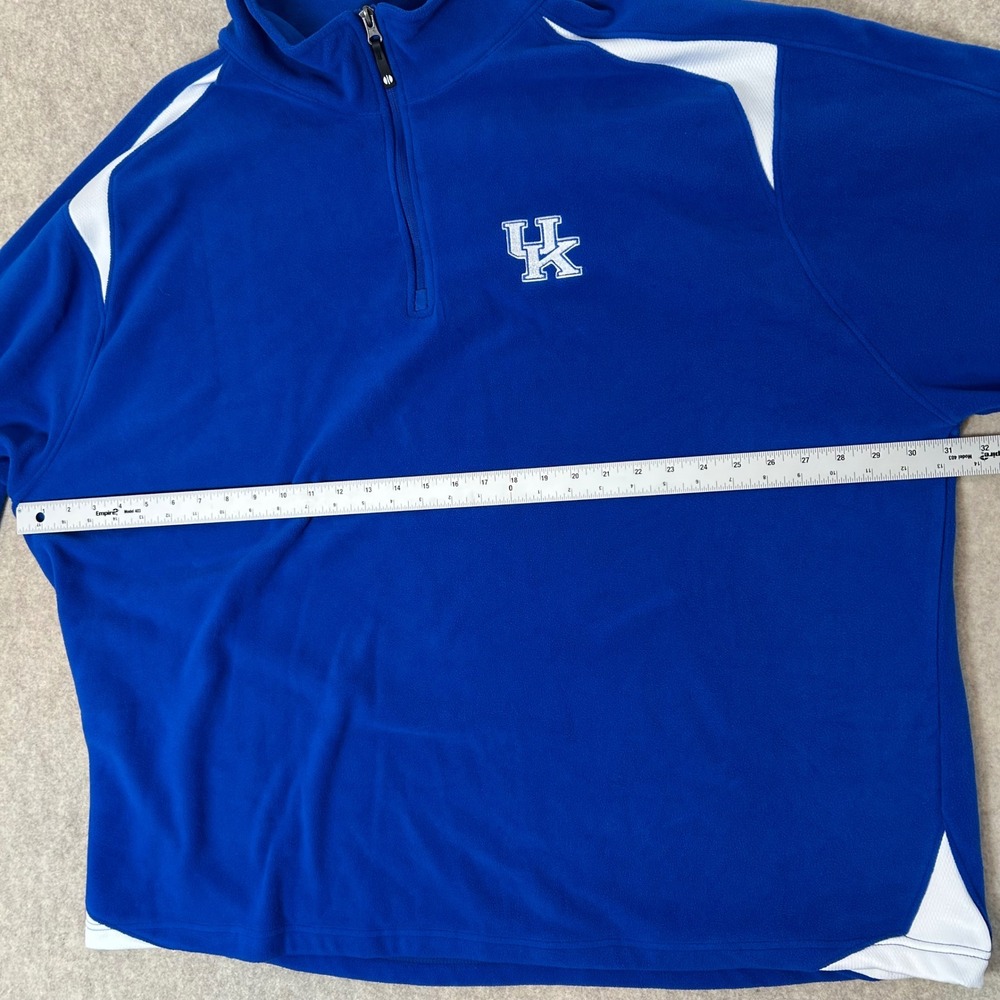 Colosseum Kentucky Wildcats‎ Quarter Zip Mens 3XL Blue Fleece Pullover UK Logo - Picture 3 of 6
